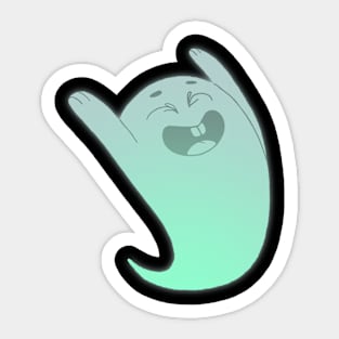 NOT an evil ghost Sticker